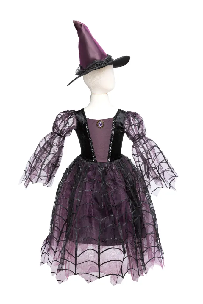 Robe de sorcière araignée avec chapeau - Great Pretenders