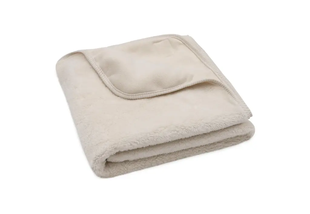 Couverture Basic Jersey Sherpa Oatmeal 75x100 cm TOG1.0 - Jollein