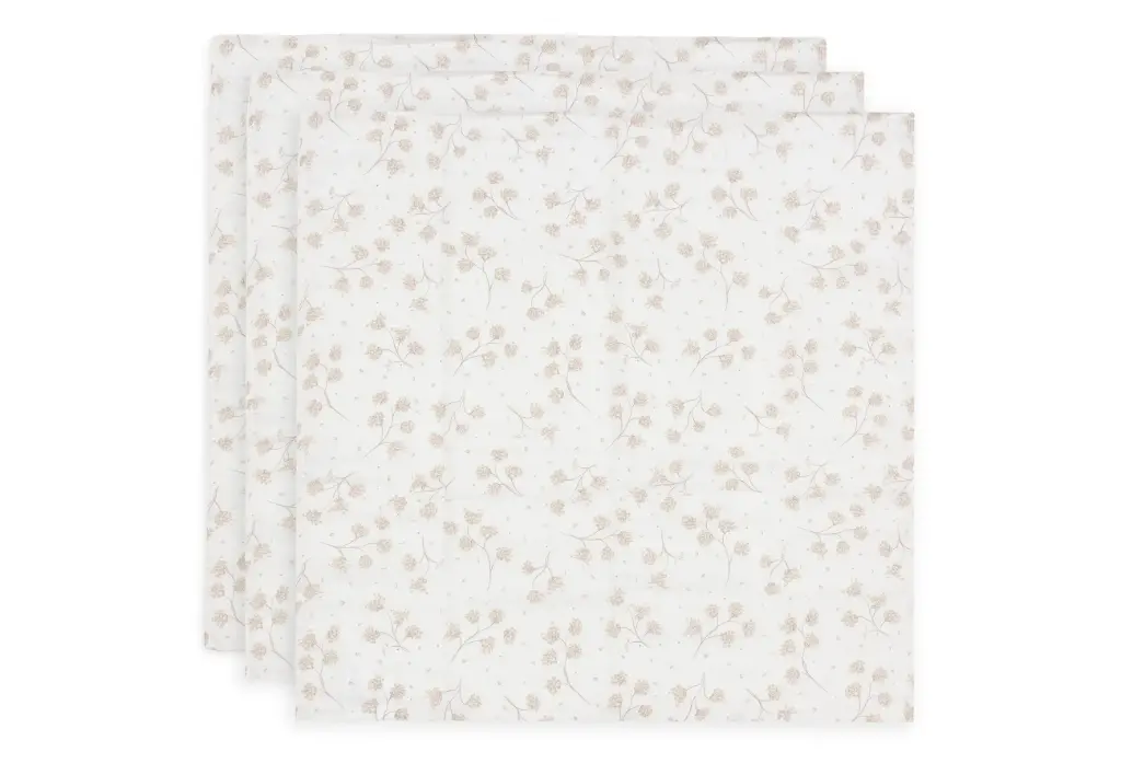 Lange gaze de coton small 70x70 cm Leafy Dreams 3 unités - Jollein