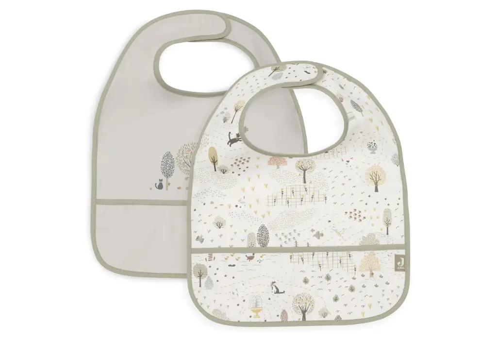 Waterproof Bib Tiny Park 2-pack - Jollein