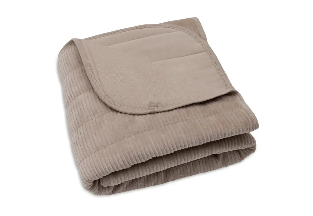 Couverture Velvet Rib Milky Coffee 75x100 cm TOG2.0 - Jollein