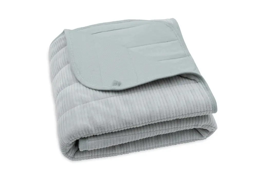 Couverture Velvet Rib Sea Green 75x100 cm TOG2.0 - Jollein