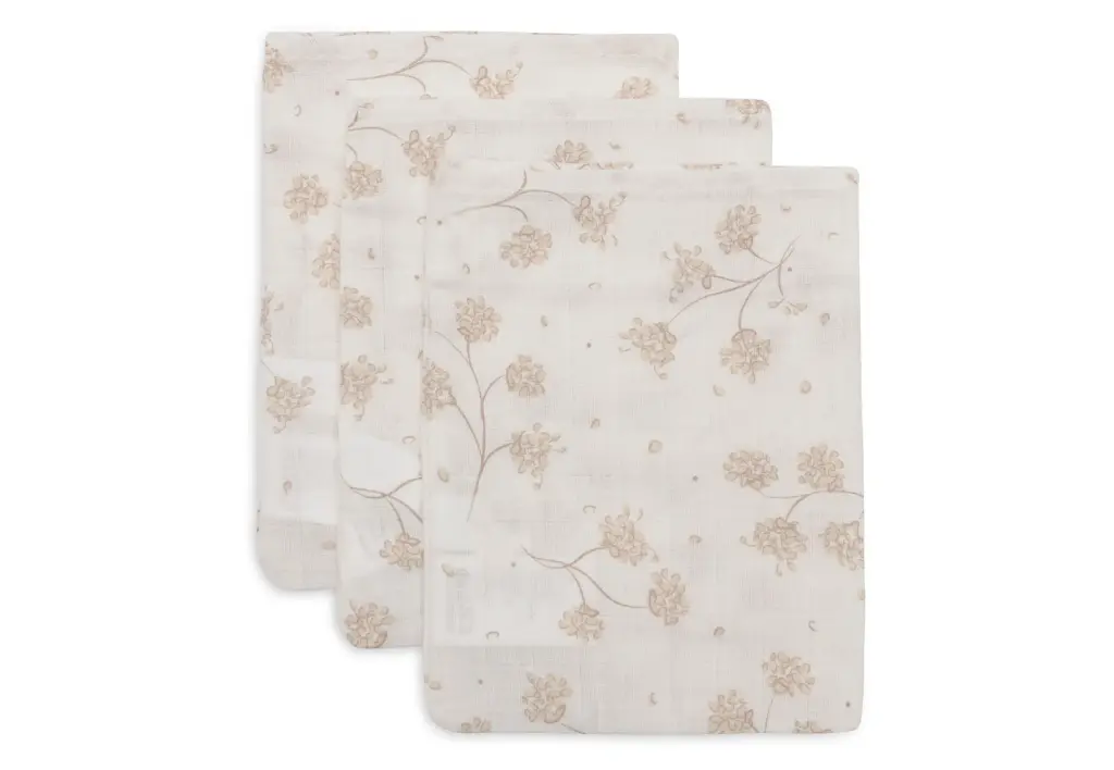 Gant de Toilette Gaze de Coton Leafy 3 unités - Jollein