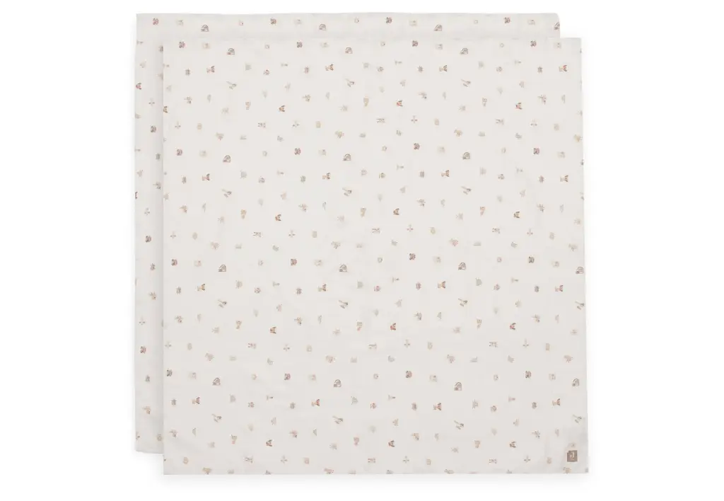 Lange gaze de coton big 115x115 cm Animal Friends 2 unités - Jollein