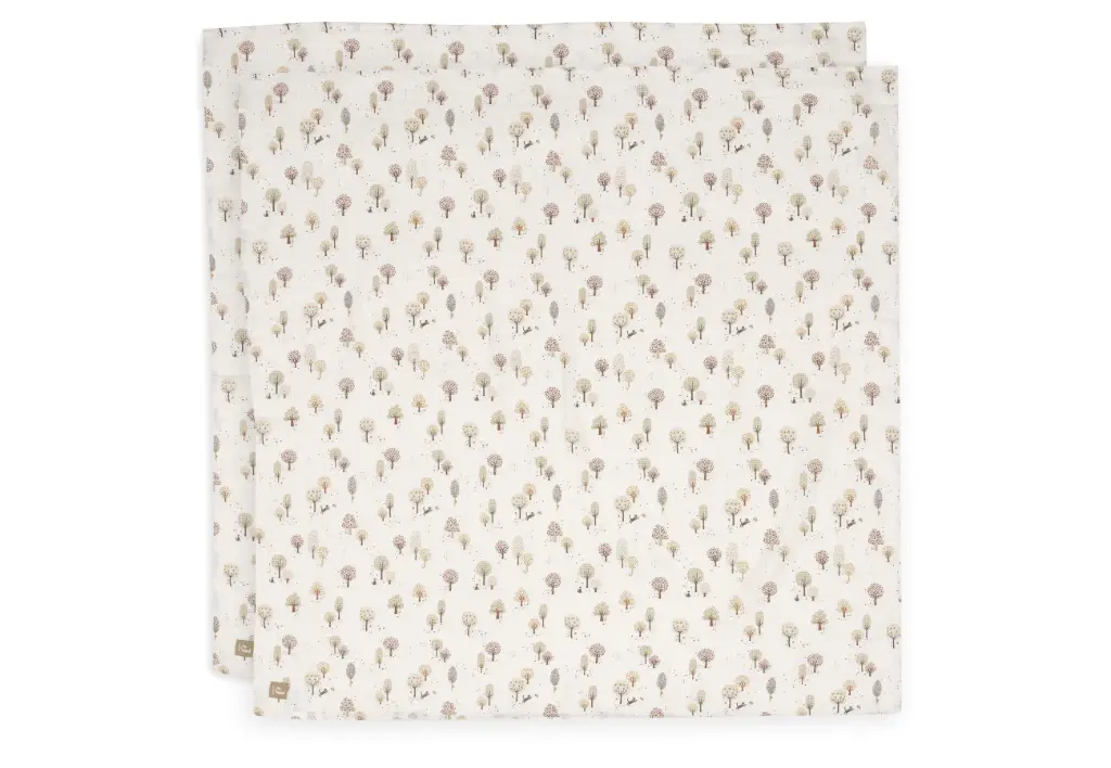 Lange gaze de coton big 115x115 cm Tiny Park 2 unités - Jollein