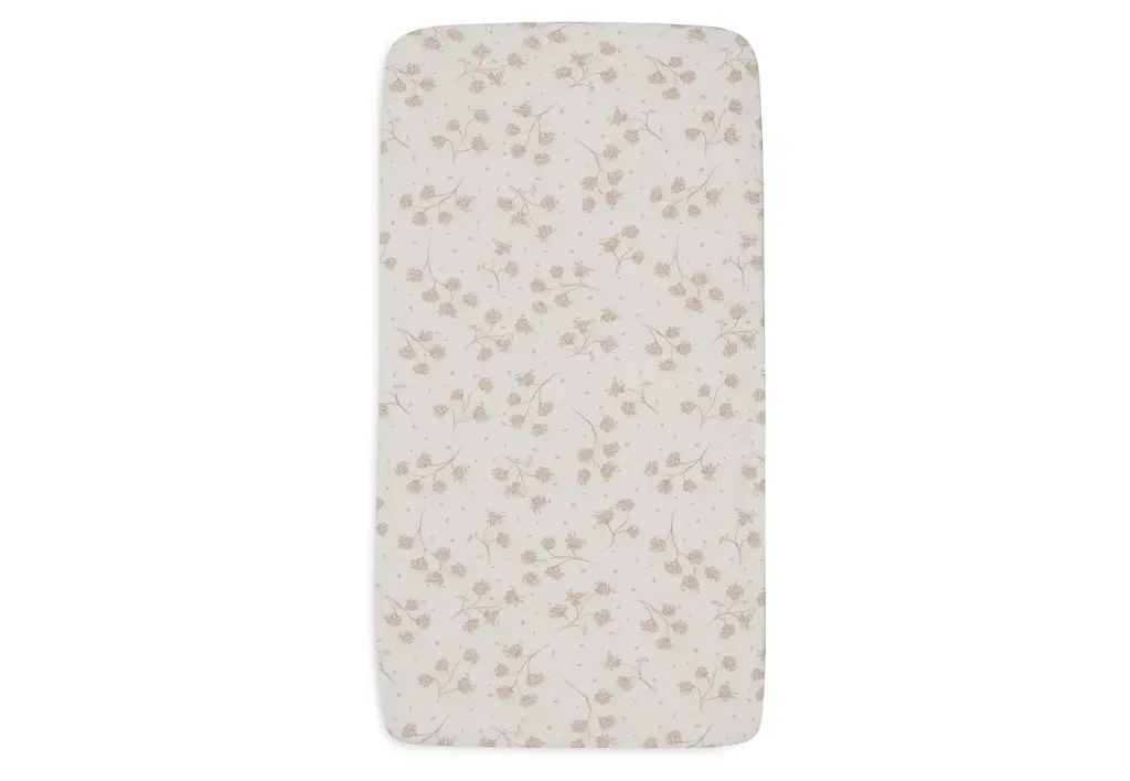 Drap-housse en Jersey Leafy Dreams 60x120 cm - Jollein