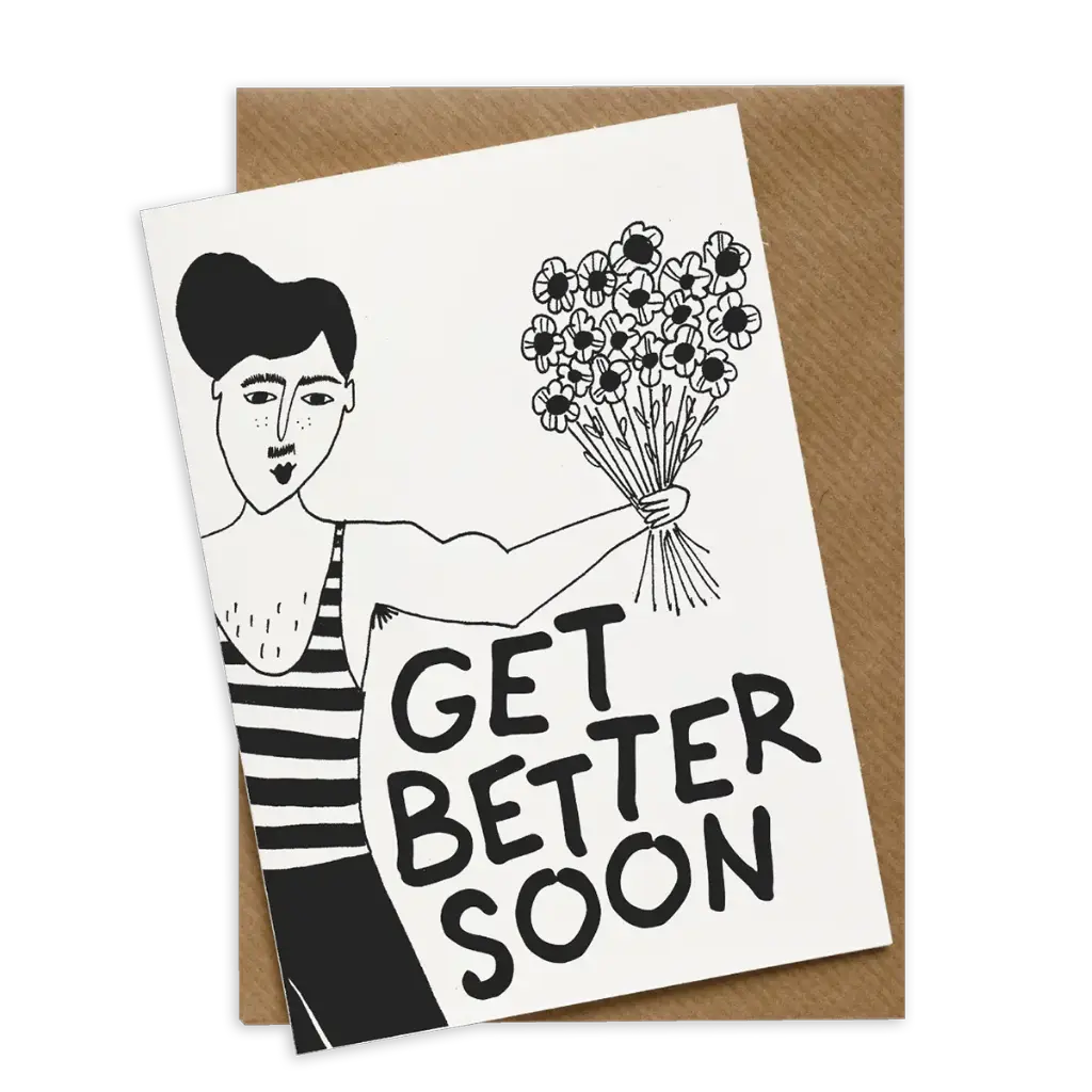 [HELENBCARDGBS] Postkaart Get Better Soon - Helen b