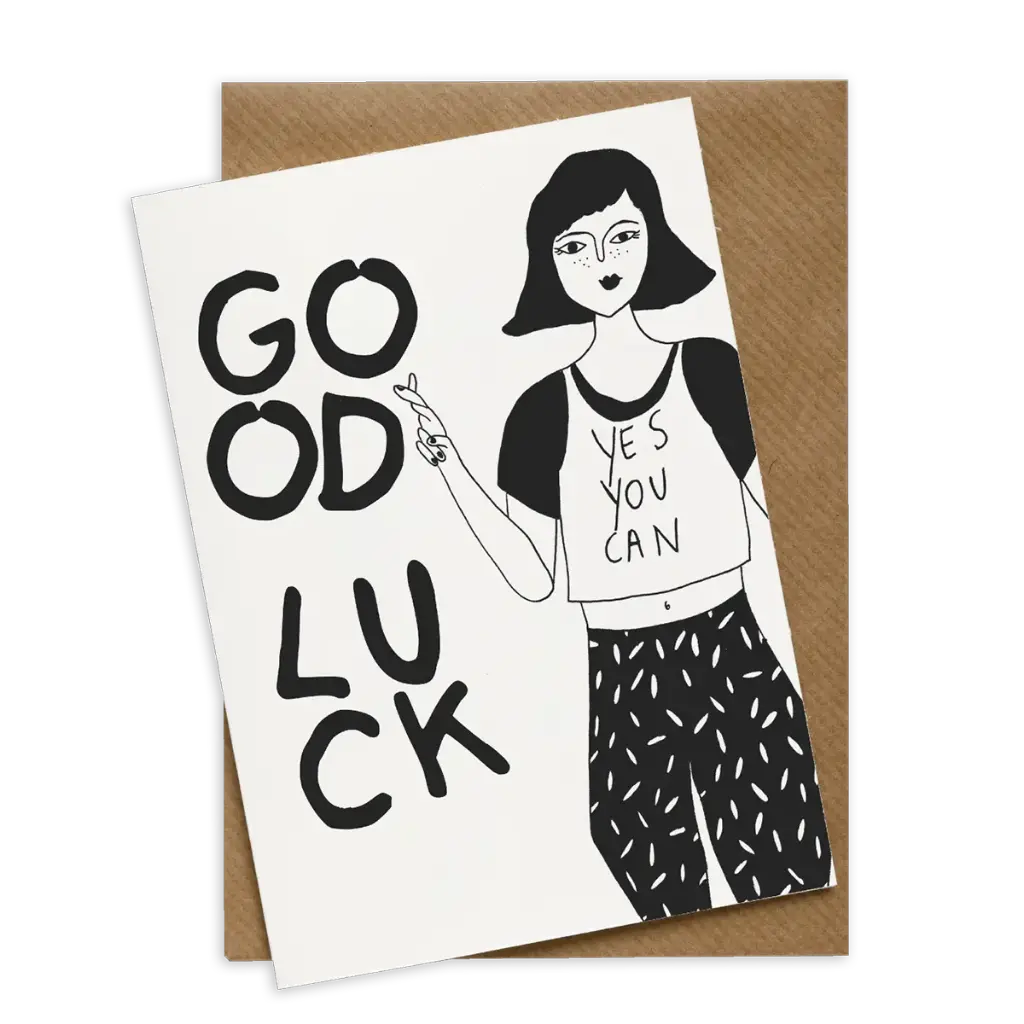 [HELENBCARDGL] Good Luck Postcard - Helen b