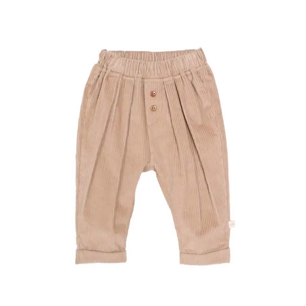 Ribfluwelen Broek Paco Café au Lait - Les Petites Choses