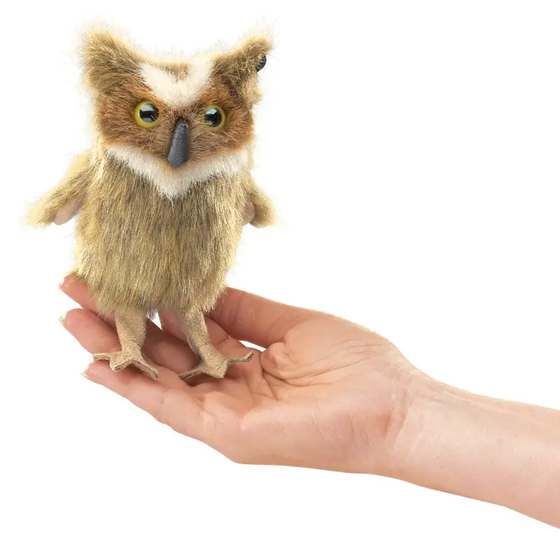 Marionnette Mini Hibou Grand-Duc - Liste d'anniversaire Siméon