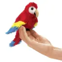 Mini handpop Papegaai - Folkmanis