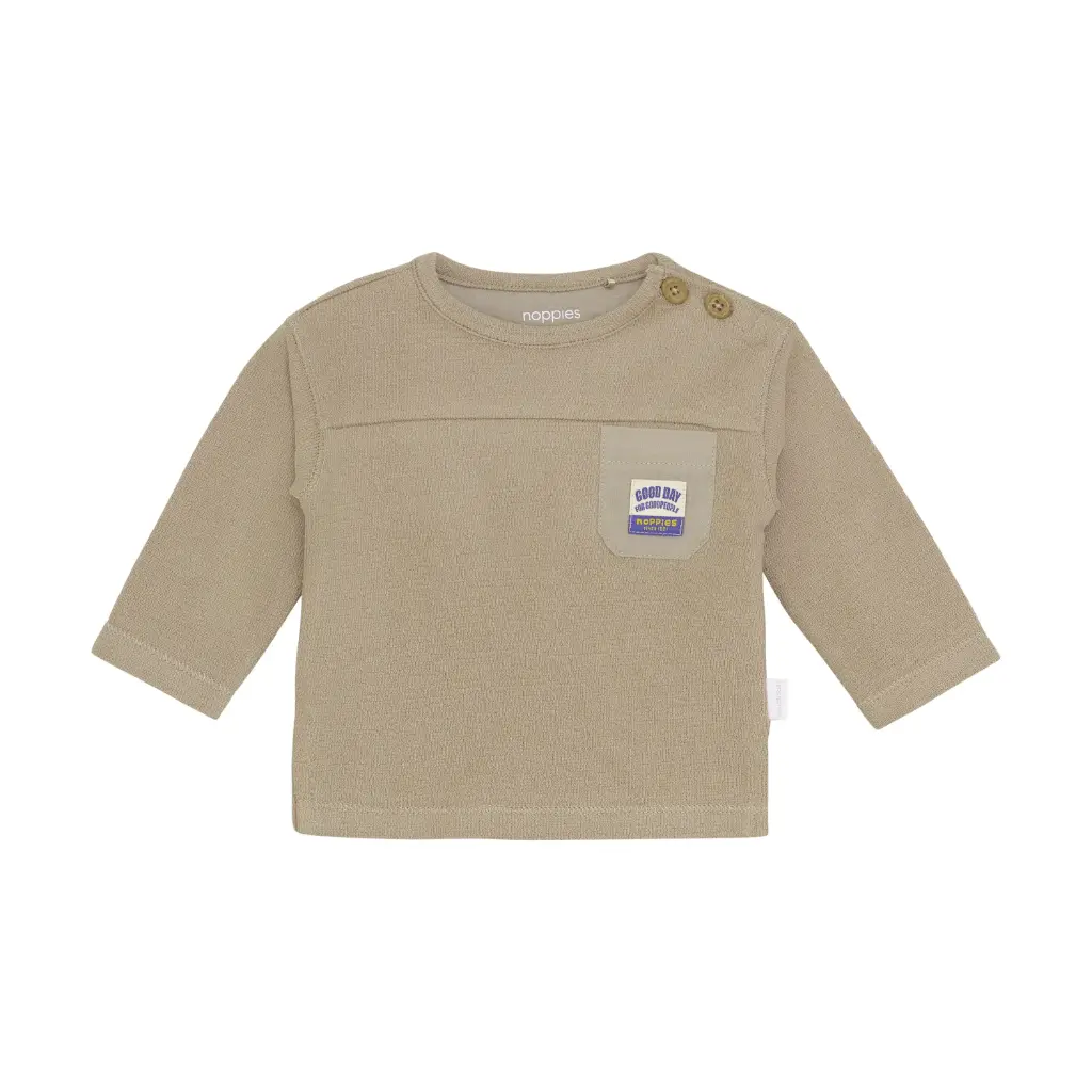 T-shirt ML Sala Vintage Khaki - Noppies (9 mois)