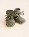 Merino Wool Booties Artichoke - Hvid