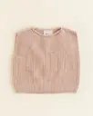 Cardigan sans manches Harvey en laine mérinos Apricot - Hvid