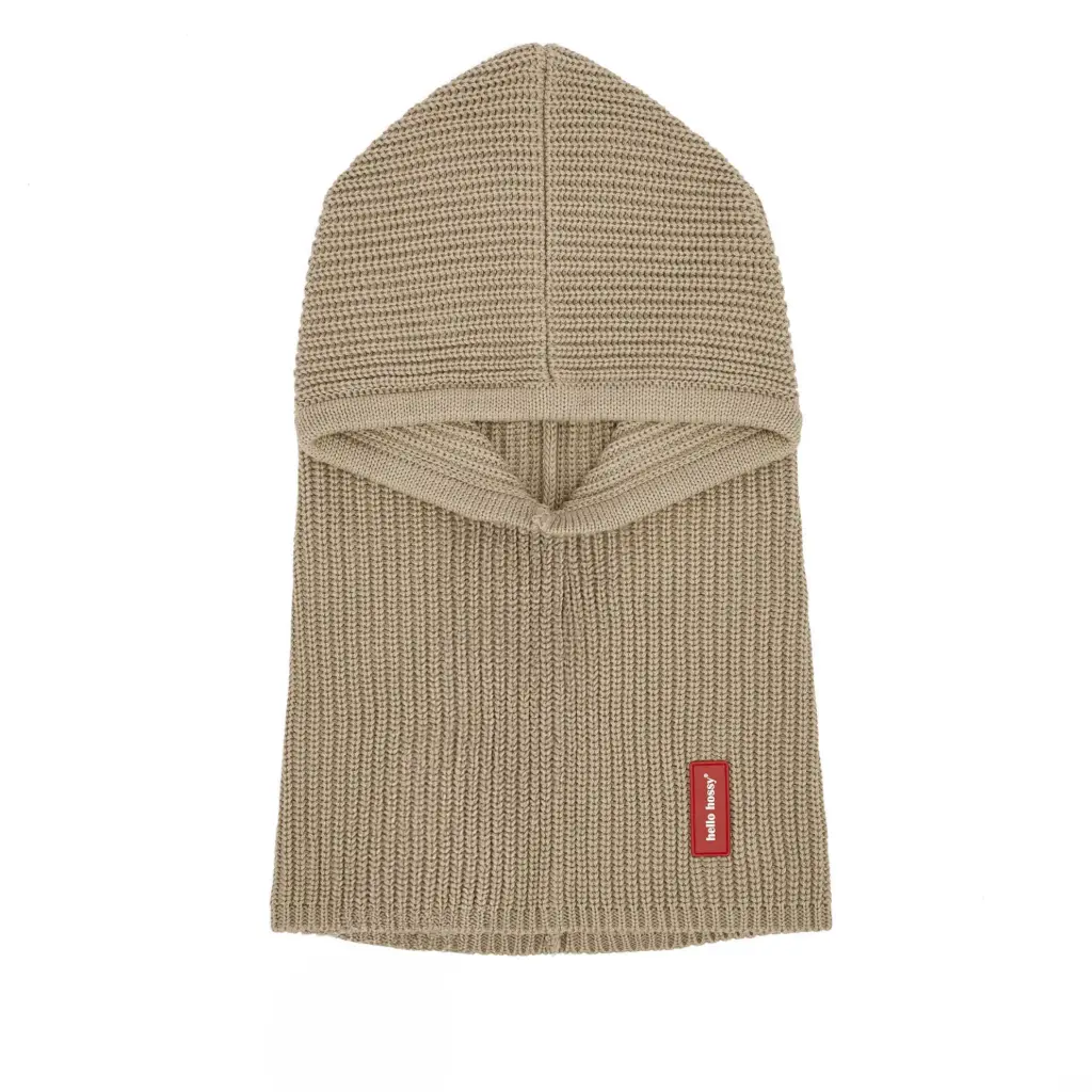 Balaclava Hoody Latte - Hello Hossy (9-18 months)