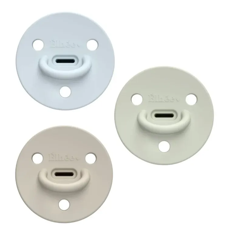 Sucettes physiologiques extra-fines ChooChoo 0-6 mois rose verte et beige Besty (pack de 3) - Elhée