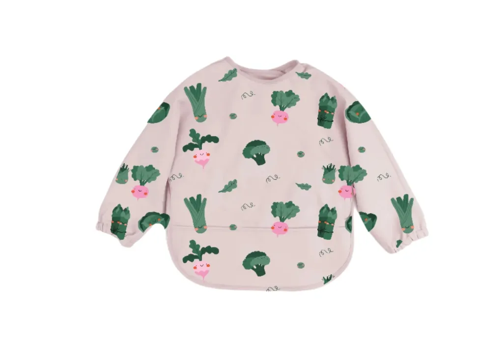 Waterdicht Slabbetje met Mouwen Veggie Pals - The Cotton Cloud