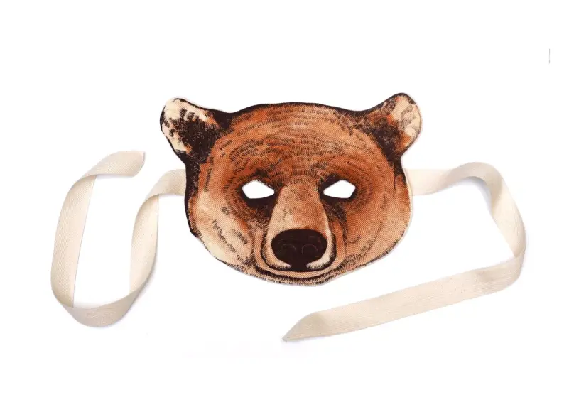 Viltmasker bruine beer - Frida's Tierchen