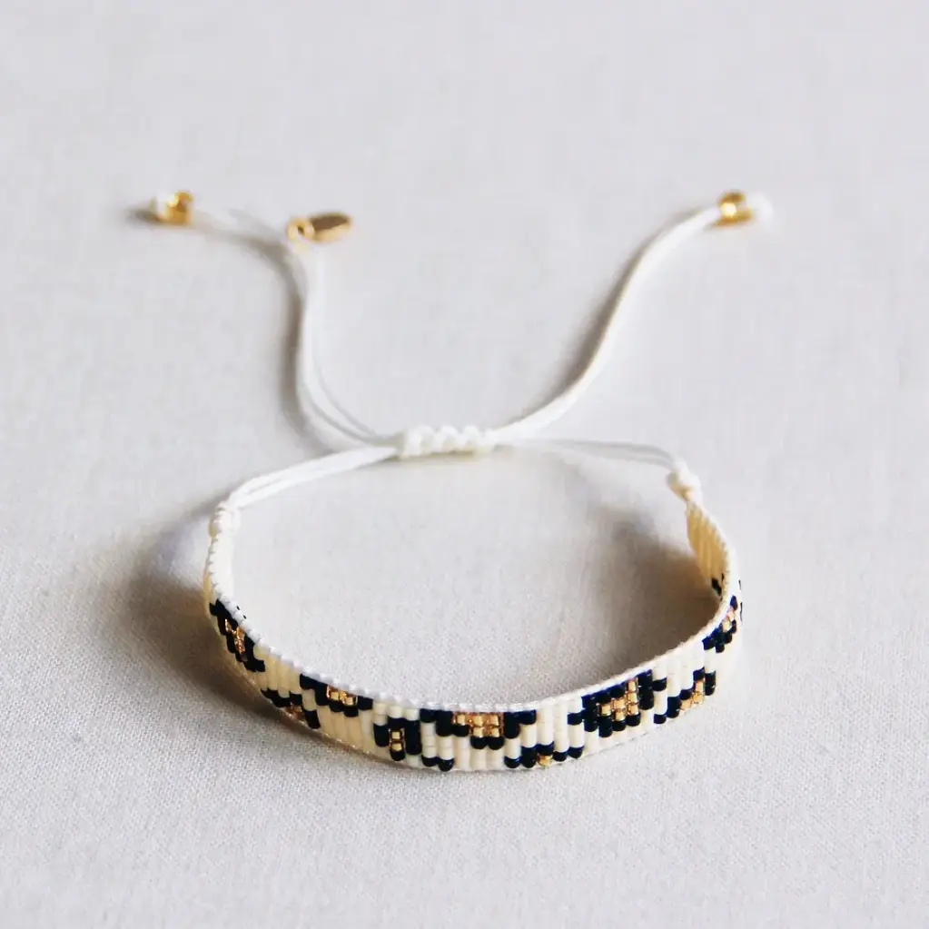 Leopard Woven Bracelet - Bazou