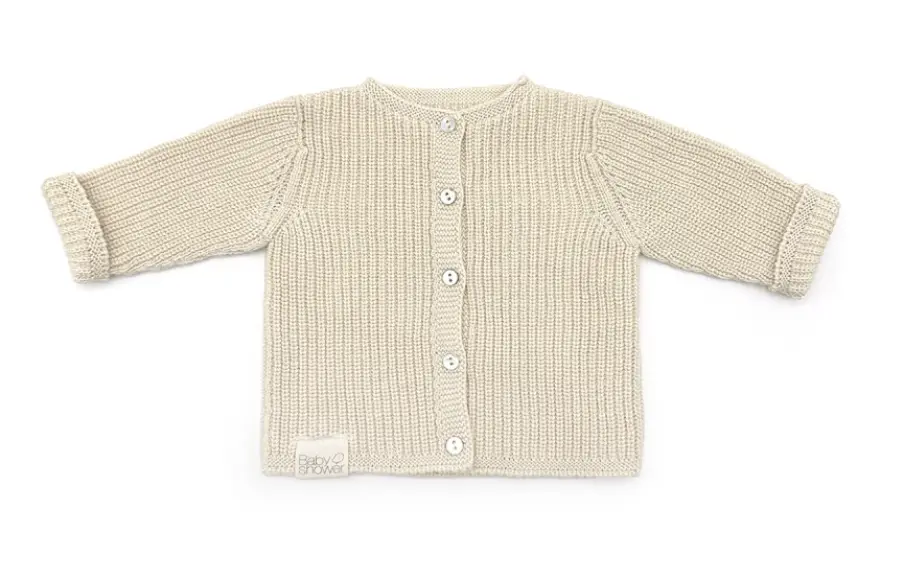 Gilet Tricot Canale Beige taille 1-3 mois - Babyshower