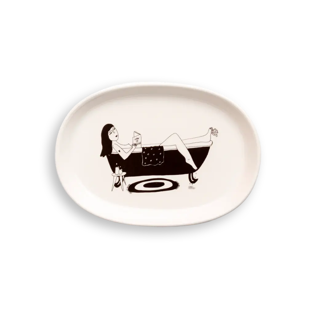 [HB-POSOD-HOTR] Porcelain Soap Dish How to relax - Helen b