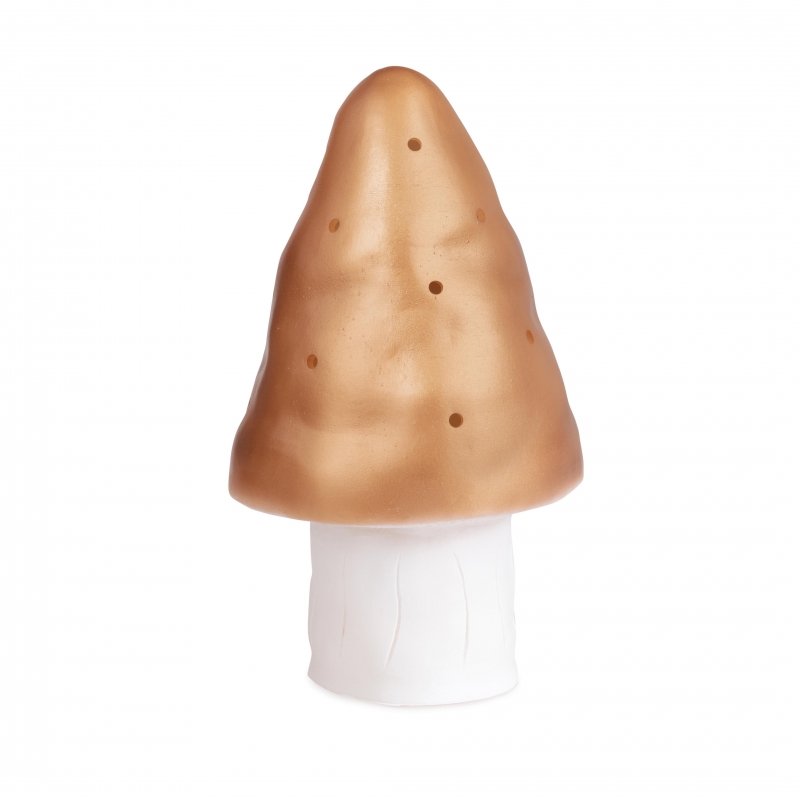 Lampe / veilleuse petit champignon Cuivre - Liste de naissance Charlotte Grossmann et Vick Badet