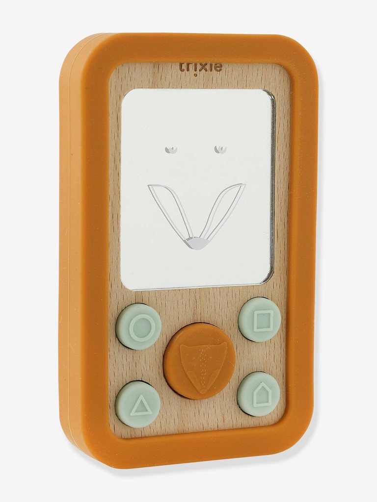 Wooden and Silicone Baby Phone Mr Fox - Trixie