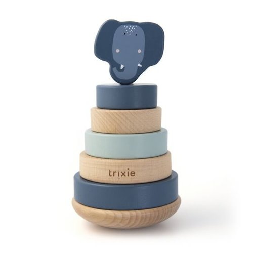 Wooden Stacking Tower Mrs Elephant - Trixie