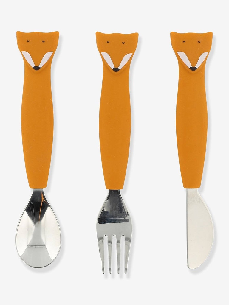 Couverts 3 pièces en silicone Mr. Fox - Trixie