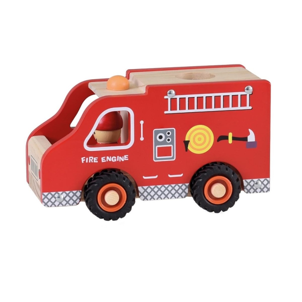 Houten brandweerwagen - Egmont Toys