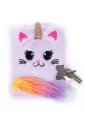 Pluchen dagboek Caticorn met pen - Great Pretenders