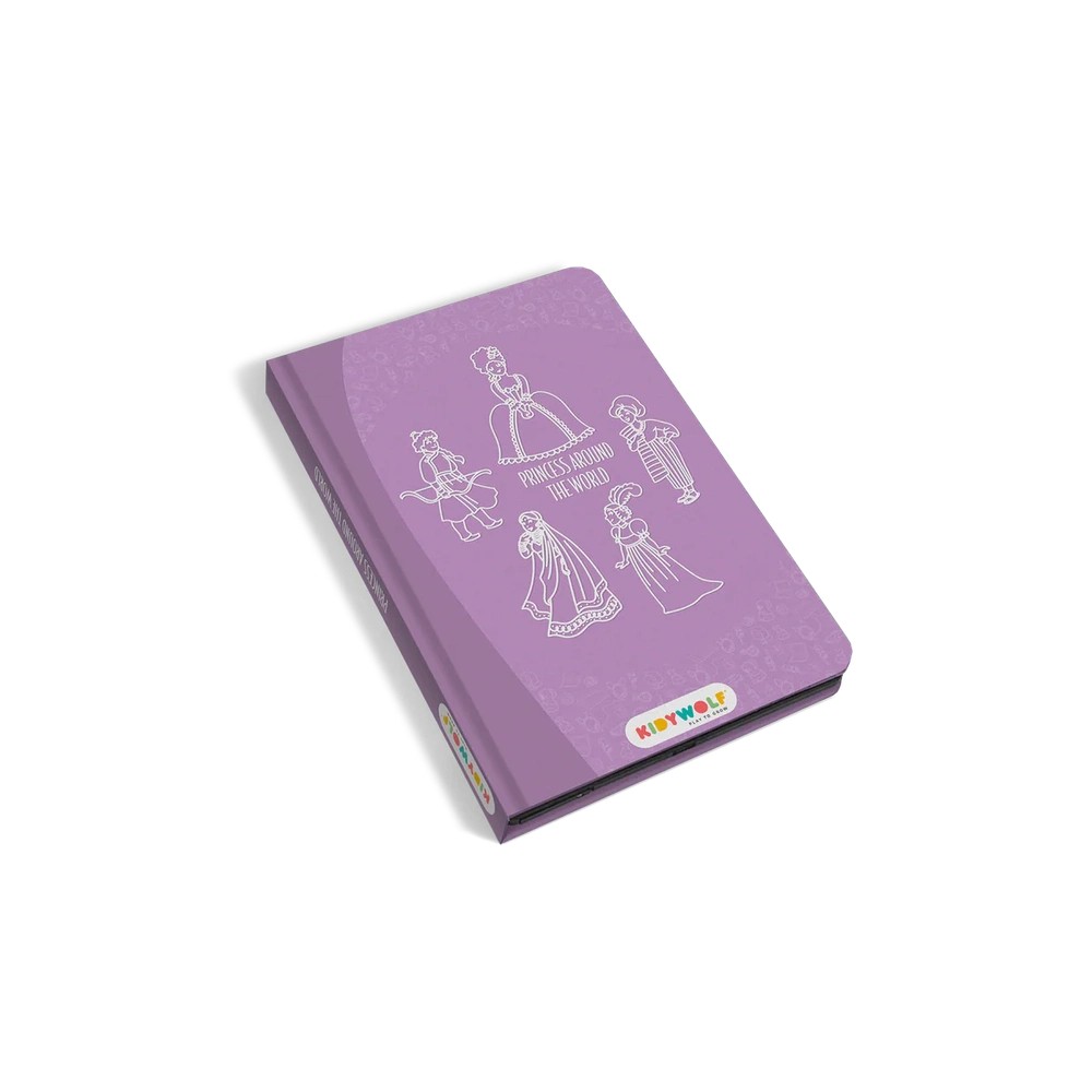 KIDYDRAW Mini Tablette à dessin avec calque Princess around the world - Kidywolf