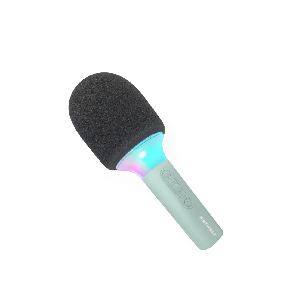 KIDYMIC Micro karaoké avec lampe Vert - Kidywolf