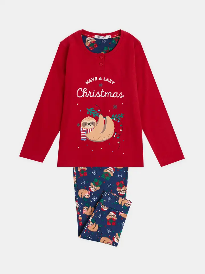 Long Sleeve Pyjamas Have a lazy Christmas - Admas (6 years)