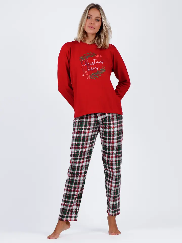 Pyjama manches longues Christmas Nature pour dames - Admas