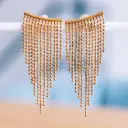Cascade 'Ballchain' Stainless Steel Earrings - Bazou