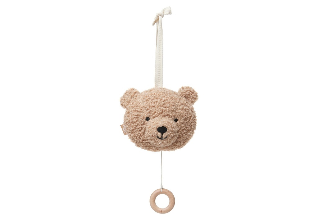 Jollein Muziekhanger - Teddybeer - Bruin - Liste de naissance de Julie Tessier et Hugues Opsommer