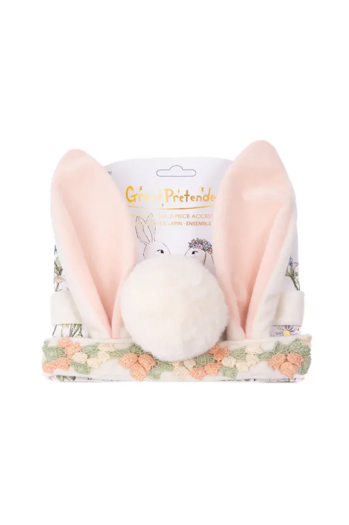 Set Lapin Hippity Hop (oreilles et queue) - Great Pretenders