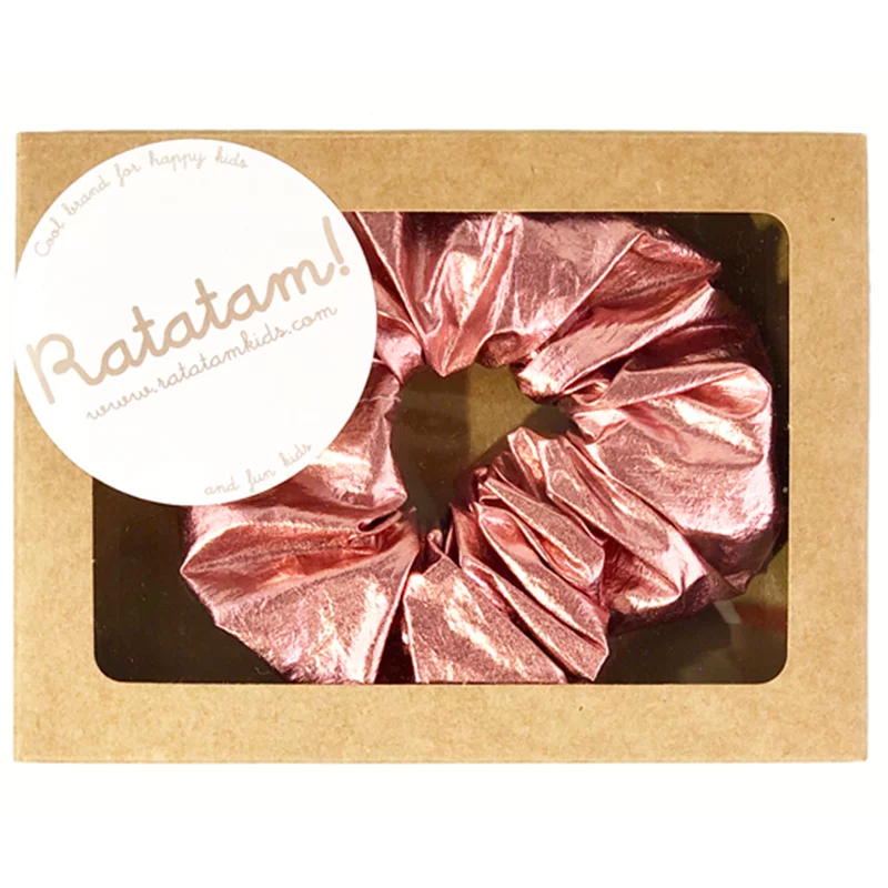 Le chouchou métallique élastique Rose - Ratatam