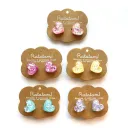 Boucles d'oreilles à clipser Coeurs - Ratatam