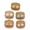 Boucles d'oreilles à clipser Fleurs- Ratatam