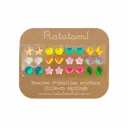 Lot de 12 boucles d’oreilles autocollantes Mix Motifs - Ratatam