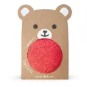 Balle ourson peluche bébé Rouge 12 cm - Ratatam