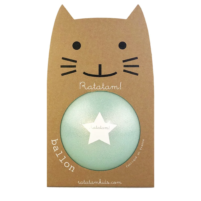 Glitterbal Blauw 15 cm - Ratatam