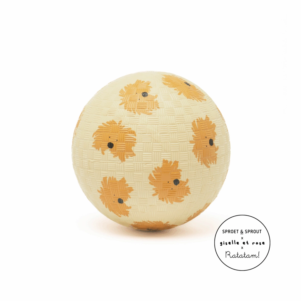 Petit Ballon Doggy Jaune 12 cm - Ratatam