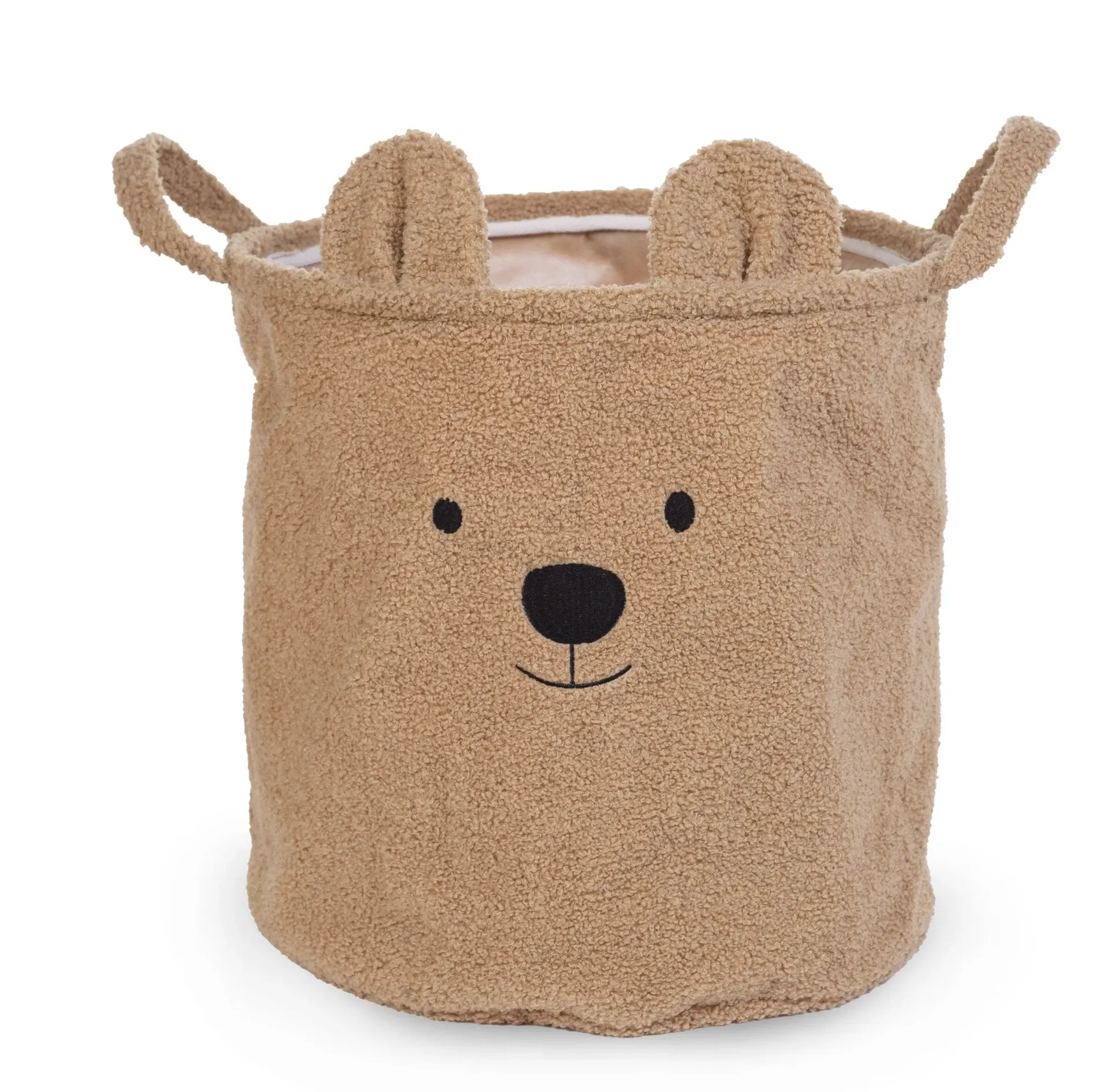 Panier De Rangement - 40x40x40 Cm - Teddy - Beige - Liste de naissance de Julie Tessier et Hugues Opsommer