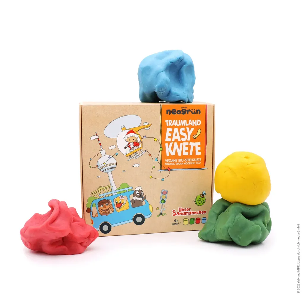 Ensemble de 4 pâtes vegan faciles à modeler «Dreamland» édition Sandman - Neogrün