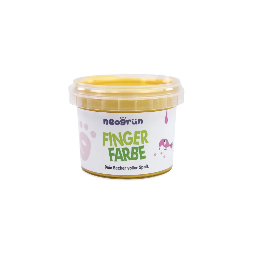 Peinture aux doigts vegan bio 120 g Jaune - Neogrün
