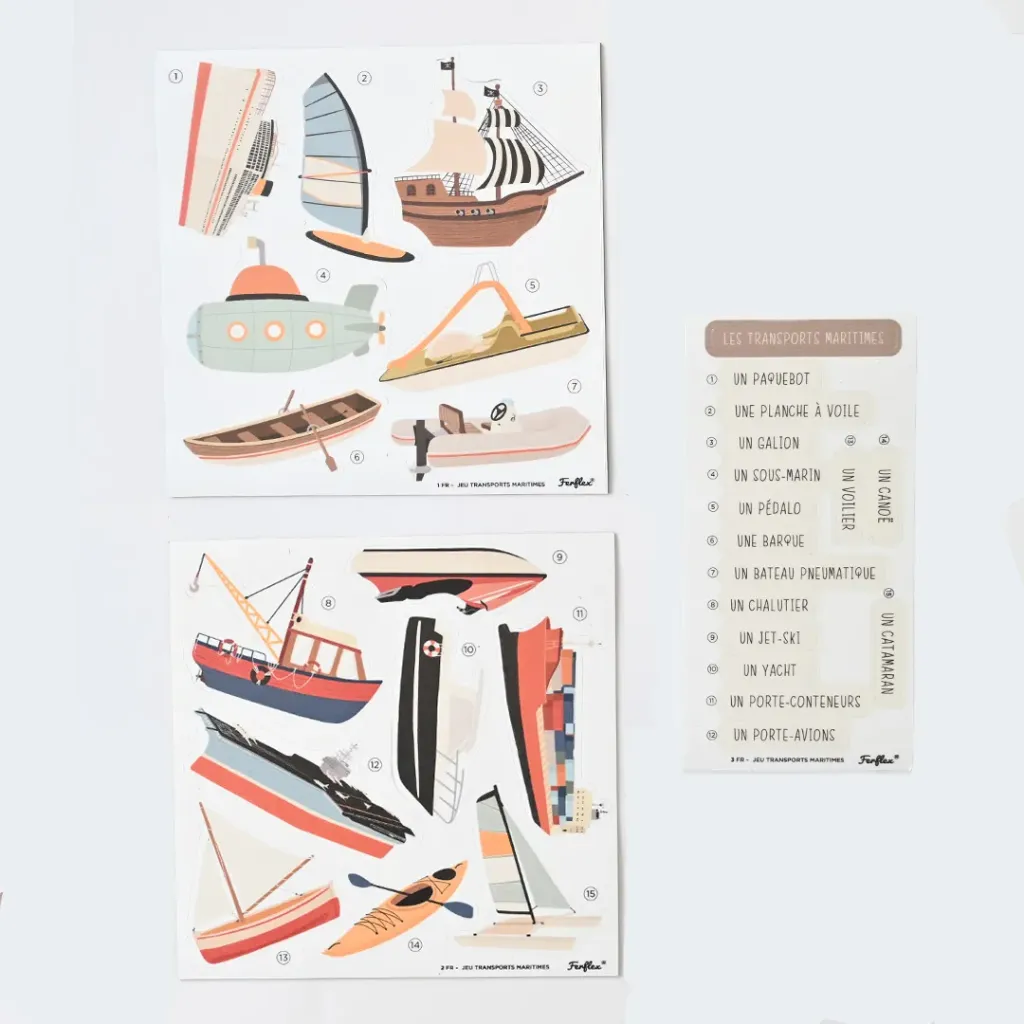 Jeu de magnets Les transports maritimes - Ferflex