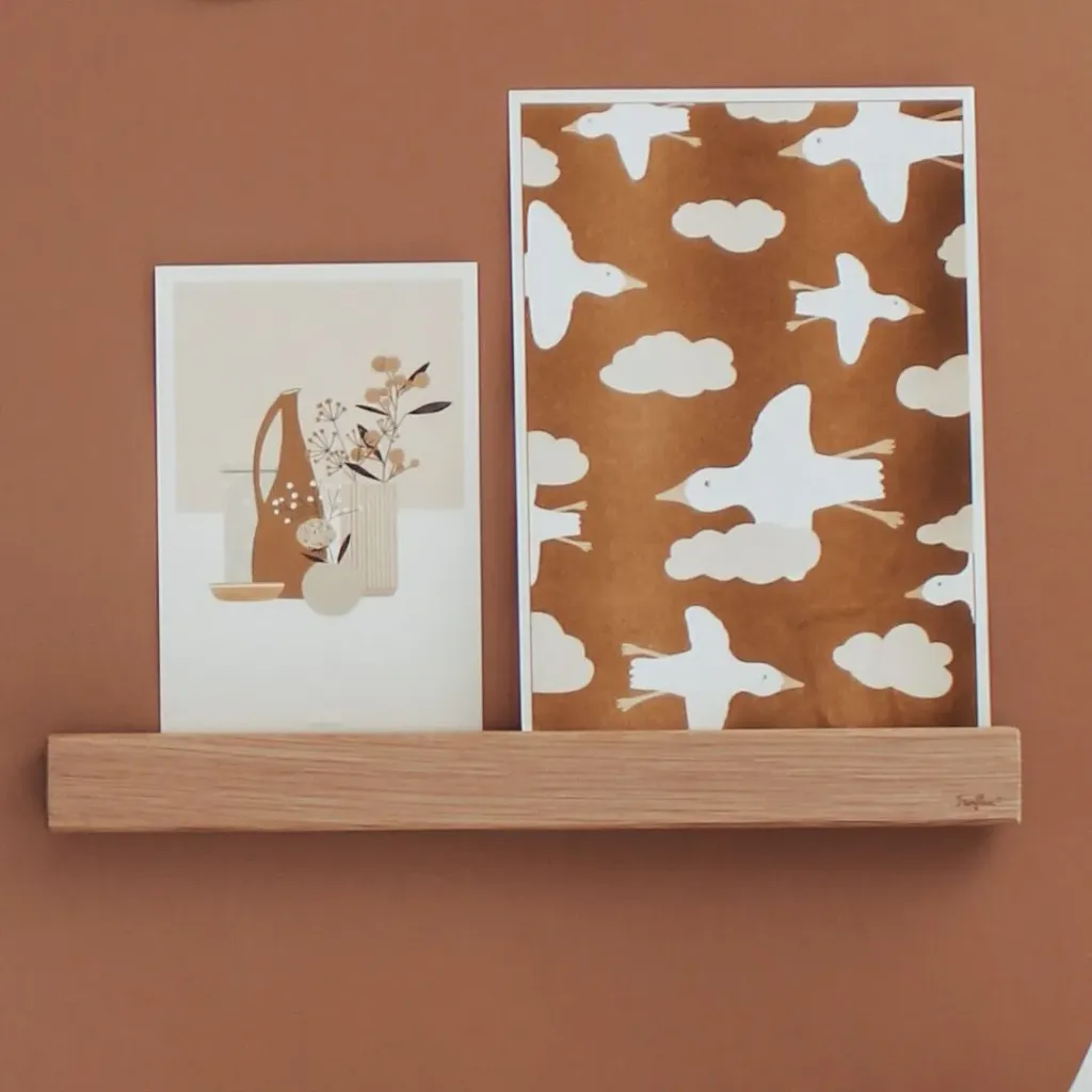 Etagère murale magnétique en bois 30 cm - Ferflex